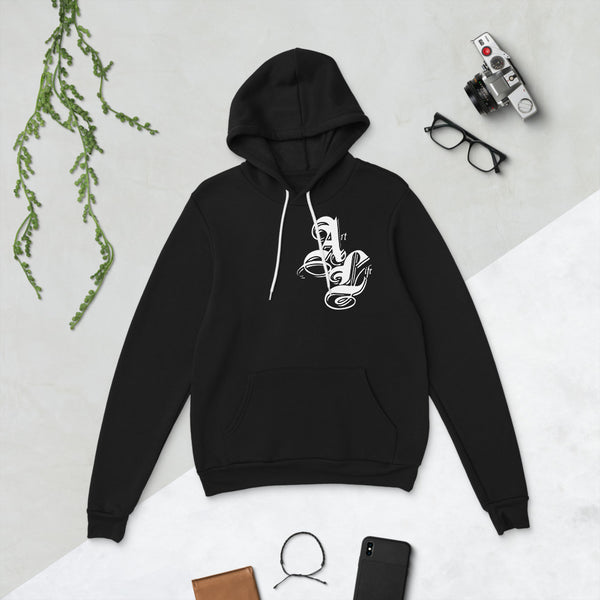 Art Life Black | unisex fleece hoodie - ShopJosePasillas.com