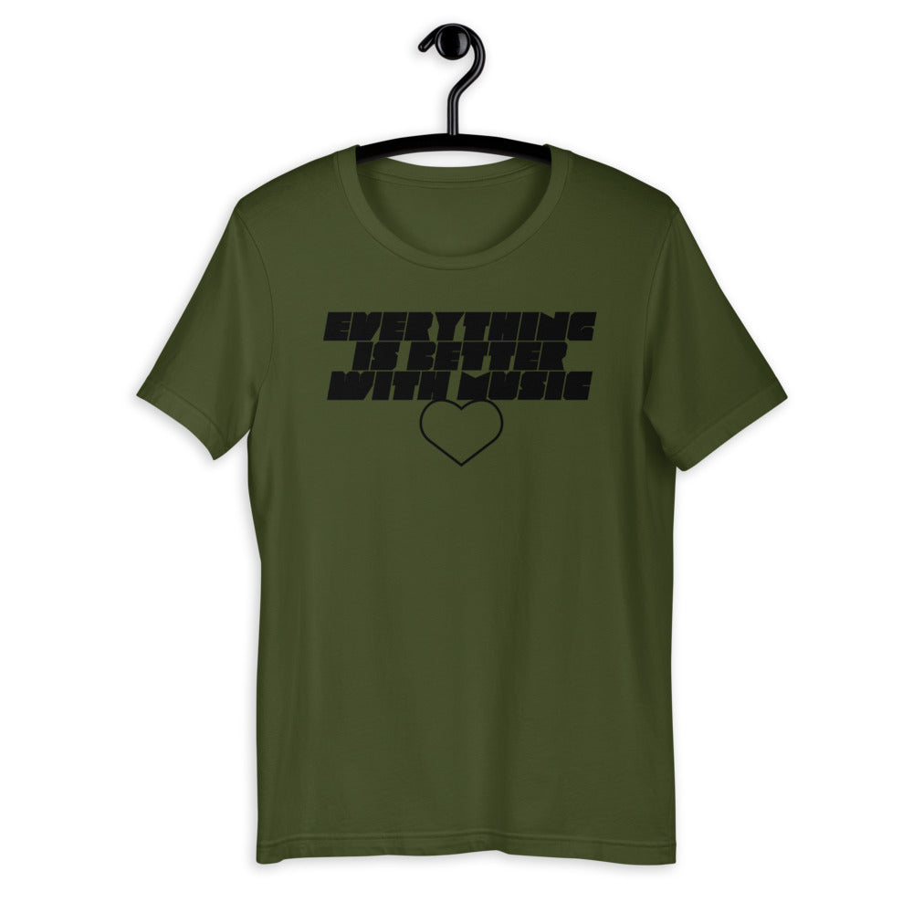 EverythingIsBetterWithMusic | unisex cotton t-shirt