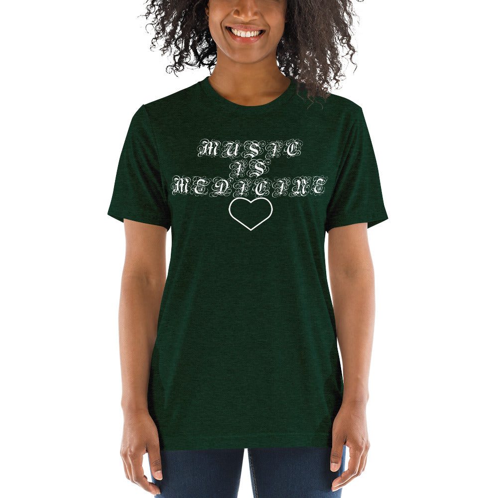 MusicIsMedicine | unisex tri-blend t-shirt
