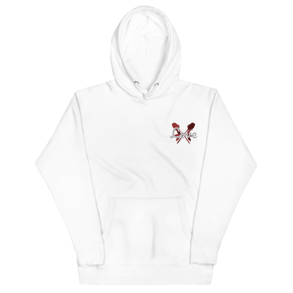 Love | embroidered unisex hoodie