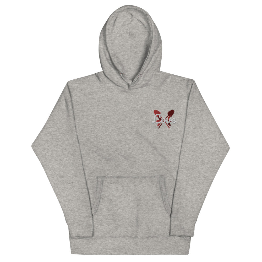 Love | embroidered unisex hoodie