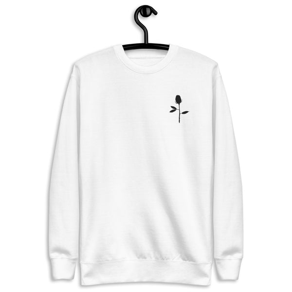Black Rose | embroidered unisex fleece pullover
