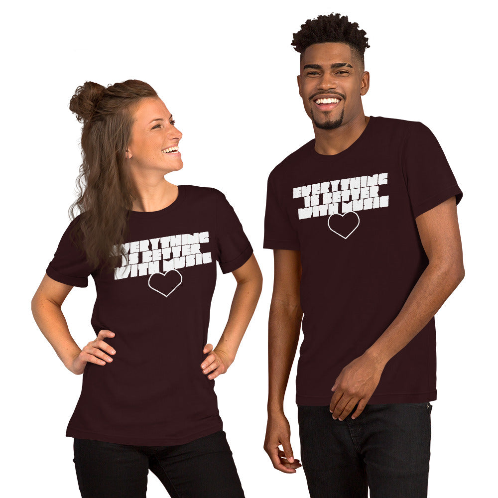 EverythingIsBetterWithMusic | unisex cotton t-shirt
