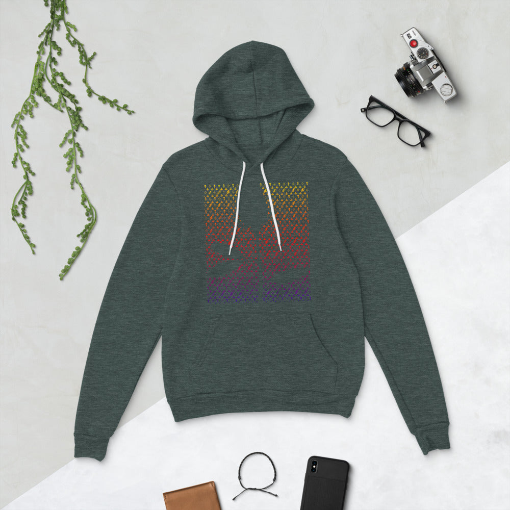 JPMonogram Rose | fleece unisex hoodie