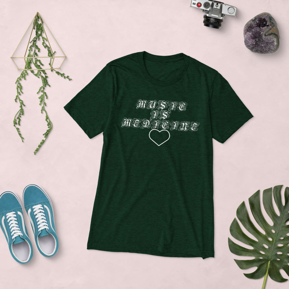 MusicIsMedicine | unisex tri-blend t-shirt