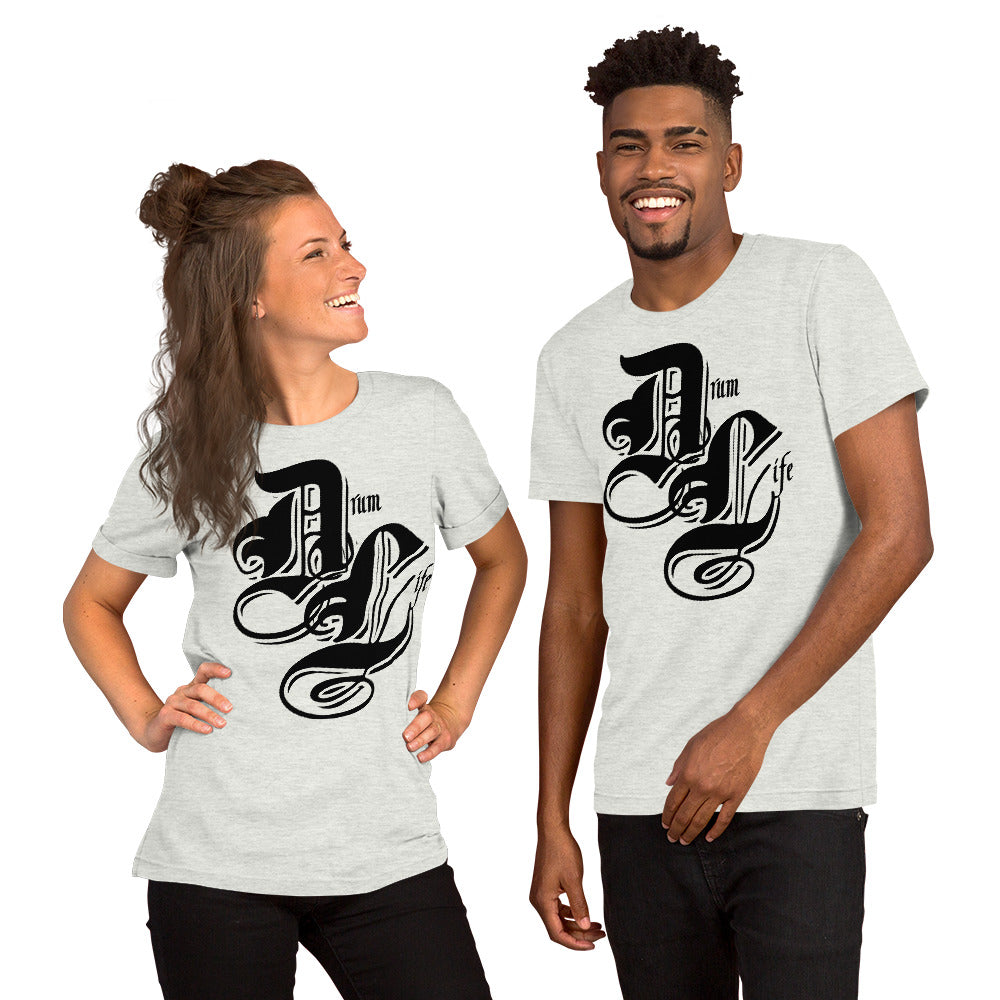 Drum Life Black | unisex cotton t-shirt