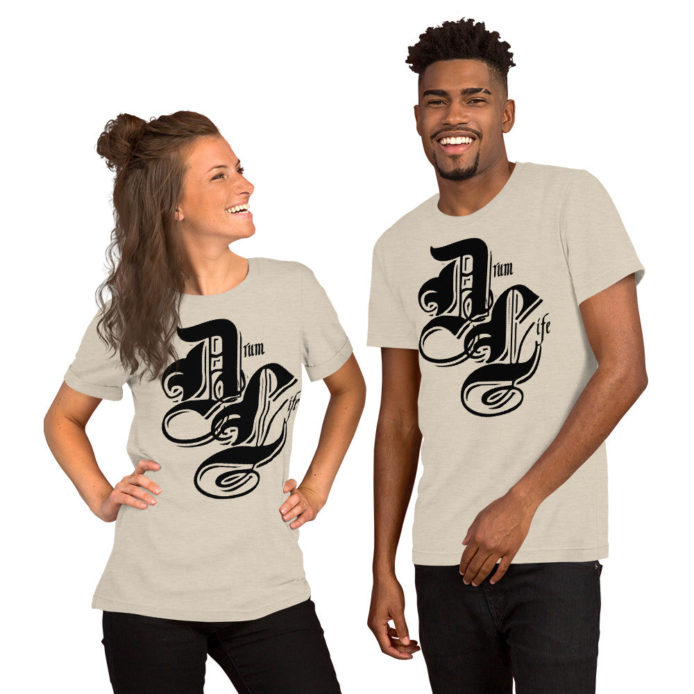 Drum Life Black | unisex cotton t-shirt