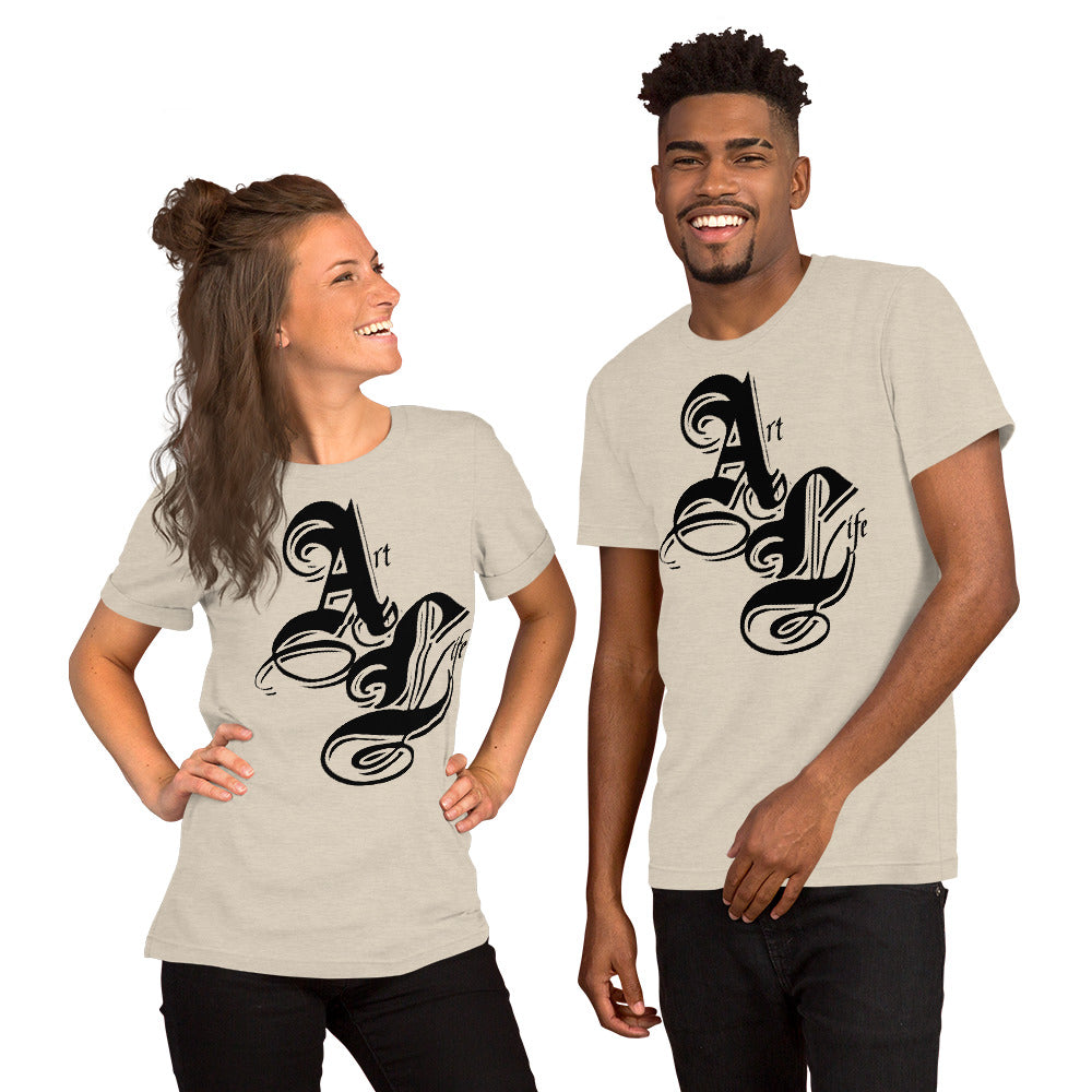 Art Life Black | unisex cotton t-shirt
