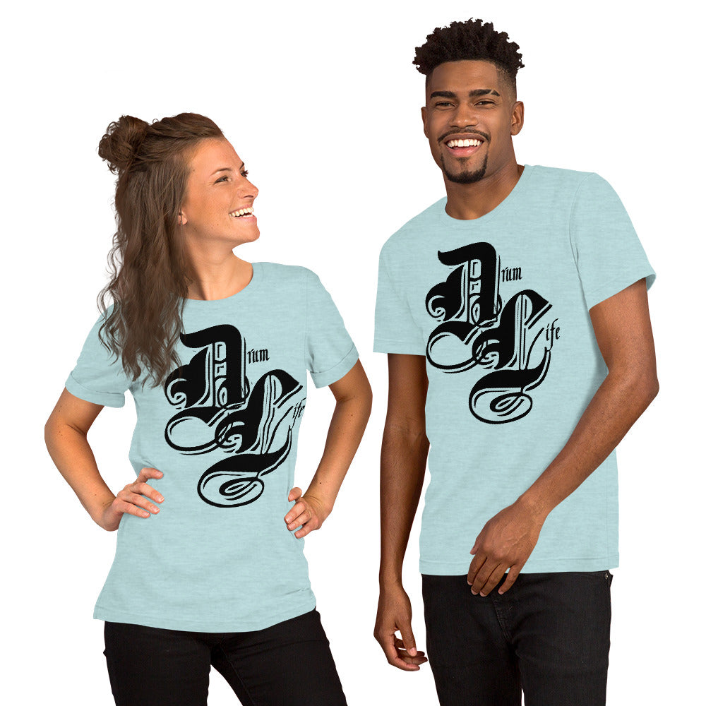 Drum Life Black | unisex cotton t-shirt