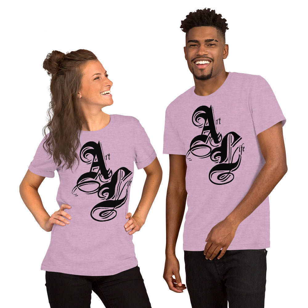 Art Life Black | unisex cotton t-shirt