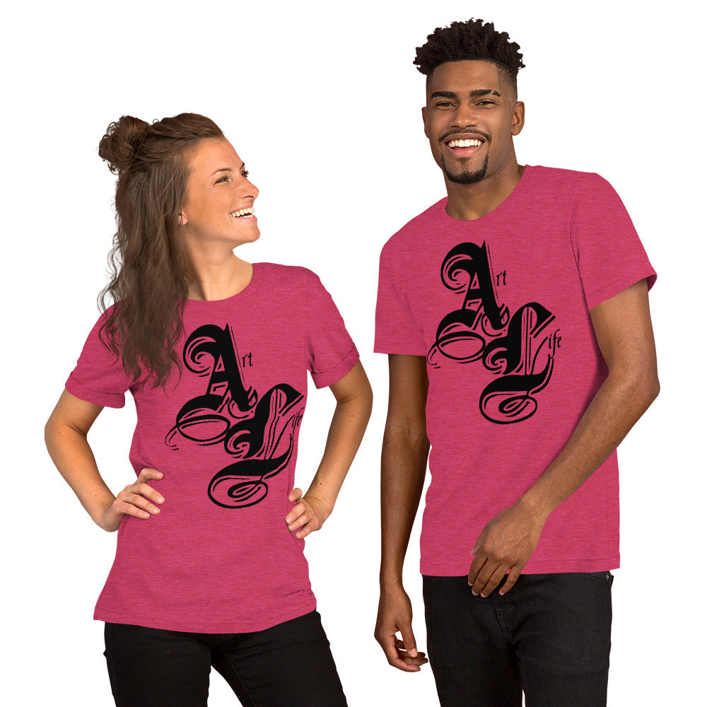 Art Life Black | unisex cotton t-shirt