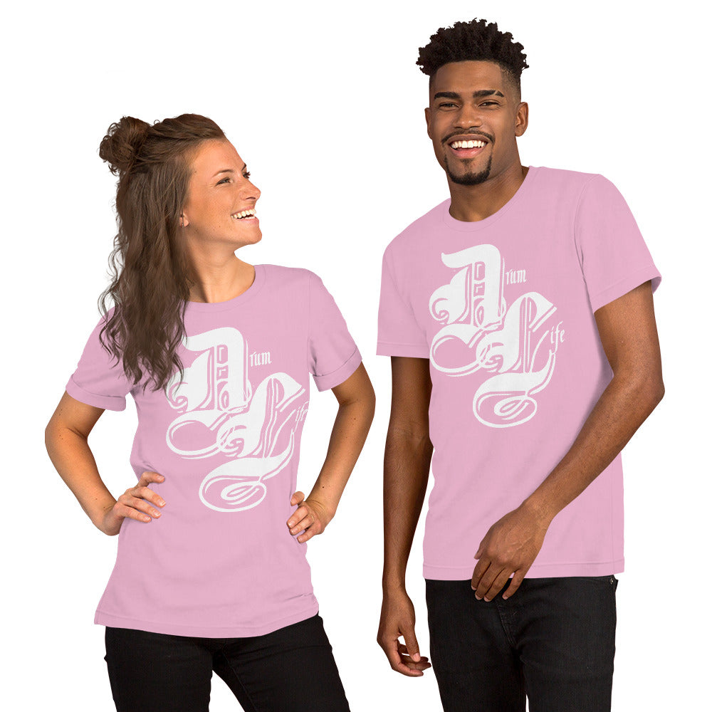 Drum Life White | unisex cotton t-shirt