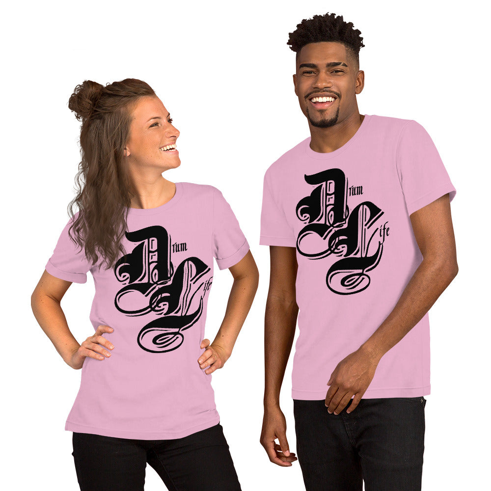 Drum Life Black | unisex cotton t-shirt