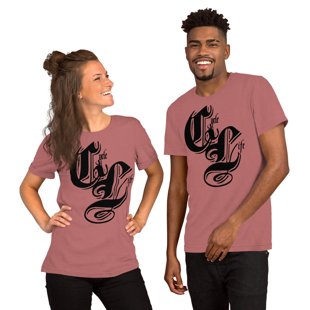 Cycle Life Black | unisex cotton t-shirt