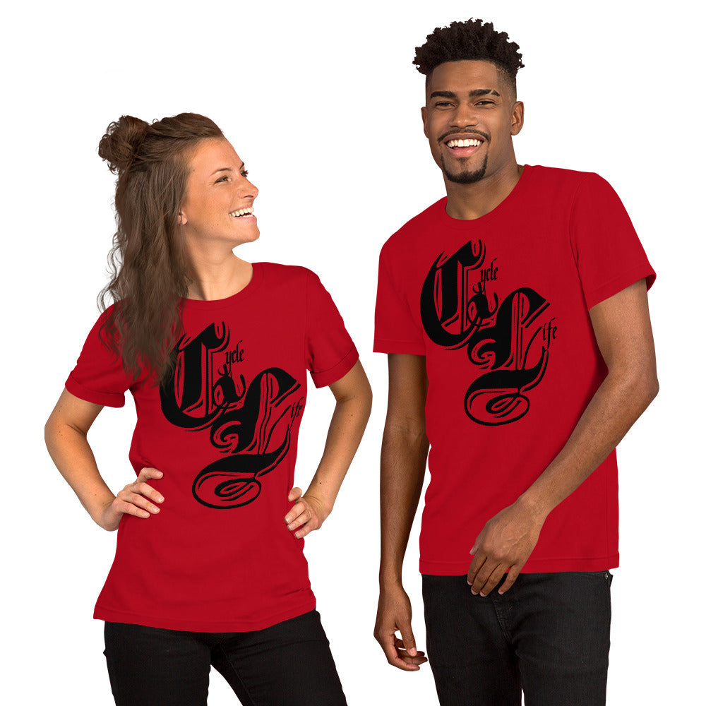 Cycle Life Black | unisex cotton t-shirt