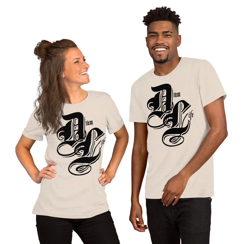 Drum Life Black | unisex cotton t-shirt