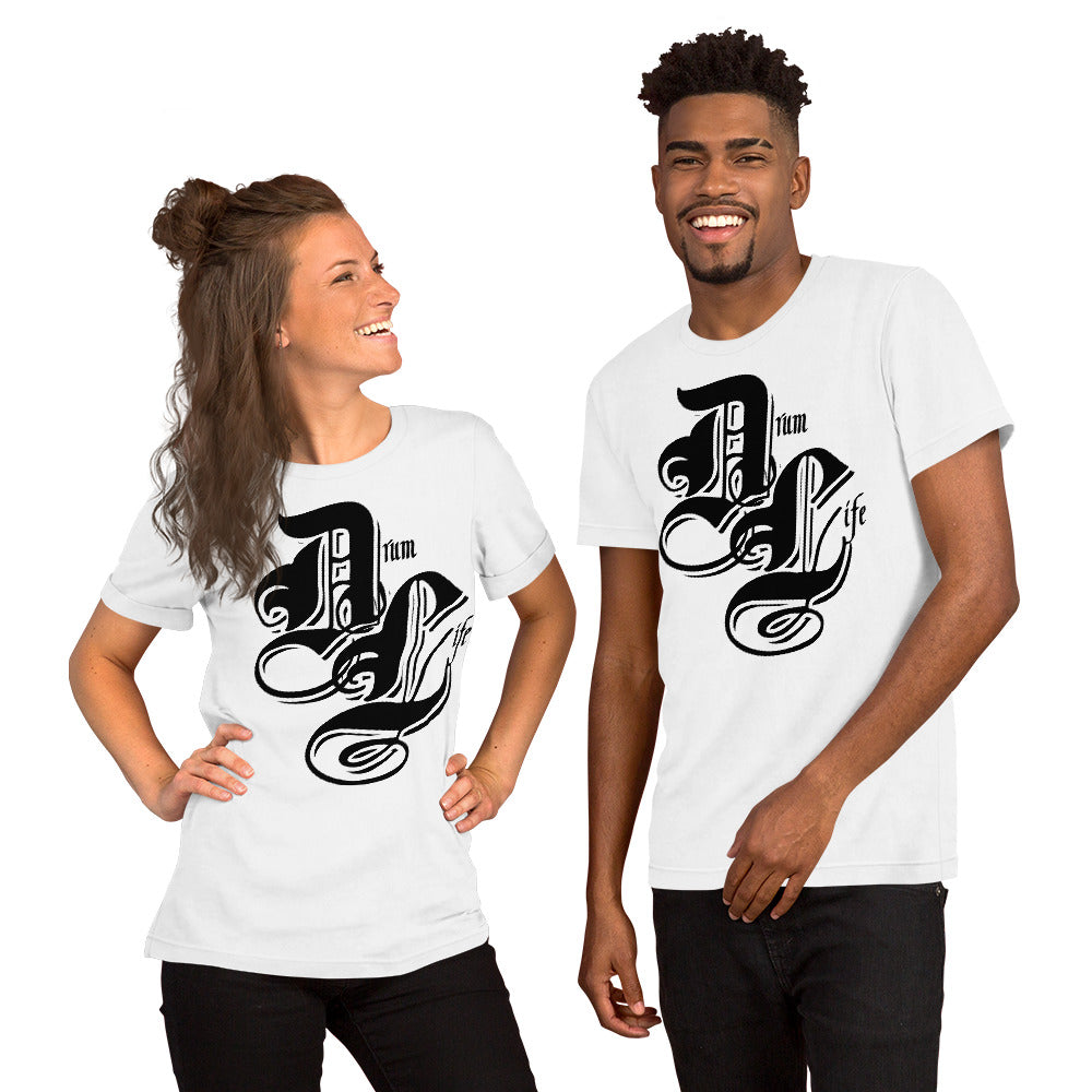 Drum Life Black | unisex cotton t-shirt