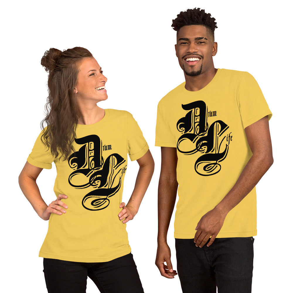 Drum Life Black | unisex cotton t-shirt