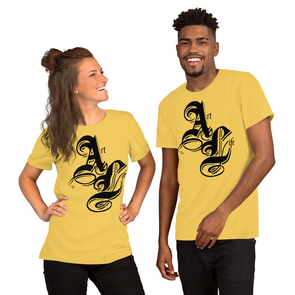 Art Life Black | unisex cotton t-shirt